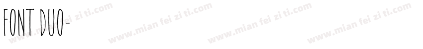 FONT DUO字体转换